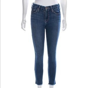 MOTHER MID-RISE SKINNY JEANS.